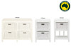 FERNARY (SB 004 RT ) RATTAN STORAGE UNIT COLLECTION - WHITE - STARTING FROM $299