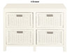FERNARY (SB 004 RT ) RATTAN STORAGE UNIT COLLECTION - WHITE - STARTING FROM $299