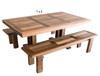 PALING (AUSSIE MADE) 3 PIECE DINING SETTING COLLECTION - ASSORTED STAINED COLOURS - STARTING FROM $2699