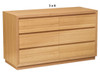 MORGAN (AUSSIE MADE) 6 DRAWER (3+3) LOWBOY COLLECTION - TASSIE OAK COMBINATION - ASSORTED STAINED COLOURS - STARTING FROM $1499