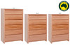 MORGAN (AUSSIE MADE) TALLBOY WITH LEG BASE COLLECTION - TASSIE OAK COMBINATION - ASSORTED STAINED COLOURS - STARTING FROM $1499