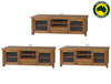 RADIUS (AUSSIE MADE) 2 DOOR ENTERTAINMENT UNIT WITH 1 DRAWER COLLECTION - ASSORTED STAINED COLOURS - STARTING FROM $999