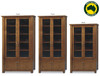 RADIUS (AUSSIE MADE) LIBRARY UNIT COLLECTION - TASSIE OAK COMBINATION - ASSORTED STAINED COLOURS - STARTING FROM $1799