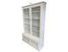 MUDGEE (AUSSIE MADE) LIBRARY UNIT COMBO 2 GLASS DOORS COLLECTION - ASSORTED PAINTED COLOURS - STARTING FROM $1199