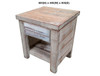 PALING (AUSSIE MADE) LAMP TABLE WITH 1 DRAWER COLLECTION - ASSORTED STAINED COLOURS - STARTING FROM $549