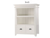 DARIA (AUSSIE MADE) LOWLINE BOOKCASE WITH 2 DRAWERS COLLECTION - ASSORTED PAINTED COLOURS - STARTING FROM $1049