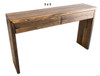 PALING / RETRO (AUSSIE MADE) CONSOLE / HALL TABLE WITH 2 DRAWER COLLECTION - ASSORTED STAINED COLOURS - STARTING FROM $499