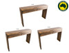 PALING / RETRO (AUSSIE MADE) CONSOLE / HALL TABLE WITH 2 DRAWER COLLECTION - ASSORTED STAINED COLOURS - STARTING FROM $499