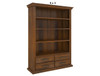 JAMAICA (AUSSIE MADE) HIGHLINE BOOKCASE COMBO COLLECTION - ASSORTED STAINED COLOURS - STARTING FROM $999