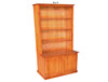 MUDGEE BOOKCASE (AUSSIE MADE) COMBO + 2 HIGH DOORS COLLECTION - ASSORTED STAINED COLOURS - STARTING FROM $699