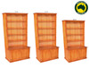 MUDGEE BOOKCASE (AUSSIE MADE) COMBO + 2 HIGH DOORS COLLECTION - ASSORTED STAINED COLOURS - STARTING FROM $699