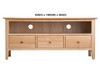 ROBINHOOD (AUSSIE MADE) TV UNIT WITH 3 DRAWERS COLLECTION - TASSIE OAK COMBINATION - ASSORTED STAINED COLOURS - STARTING FROM $1199