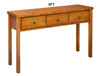 NOOSA (AUSSIE MADE) 3 DRAWER HALL TABLE COLLECTION - ASSORTED STAINED COLOURS - STARTING FROM $549