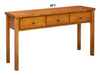 NOOSA (AUSSIE MADE) 3 DRAWER HALL TABLE COLLECTION - ASSORTED STAINED COLOURS - STARTING FROM $549