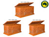 CENTURY (AUSSIE MADE) LARGE BLANKET BOX COLLECTION - ASSORTED STAINED COLOURS - STARTING FROM $549