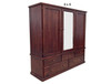 MONTANA (AUSSIE MADE) WARDROBE 3 DOOR / 5 DRAWER WITH T&G BACKING COLLECTION - ASSORTED STAINED COLOURS - STARTING FROM $1599
