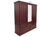 MONTANA (AUSSIE MADE) WARDROBE 3 DOOR / 5 DRAWER WITH T&G BACKING COLLECTION - ASSORTED STAINED COLOURS - STARTING FROM $1599