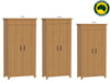 SYDNEYSIDE (AUSSIE MADE) ALL HANGING WITH HAT RACK WARDROBE COLLECTION - TASSIE OAK COMBINATION - ASSORTED STAINED COLOURS - STARTING FROM $1599