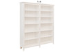 MANILLA (AUSSIE MADE) STANDARD BOOKCASE (3 SECTIONS) COLLECTION - ASSORTED PAINTED COLOURS - STARTING FROM $1399