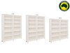 MANILLA (AUSSIE MADE) STANDARD BOOKCASE (3 SECTIONS) COLLECTION - ASSORTED PAINTED COLOURS - STARTING FROM $1399