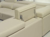 CADENZA-II (F2045B) 2 SEATER + 2 SEATER LEATHER/ETTE COMBINATION CORNER LOUNGE SUITE - ASSORTED COLOURS