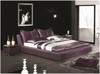 QUEEN IVOR LEATHERETTE BED (A9079) - ASSORTED COLOURS