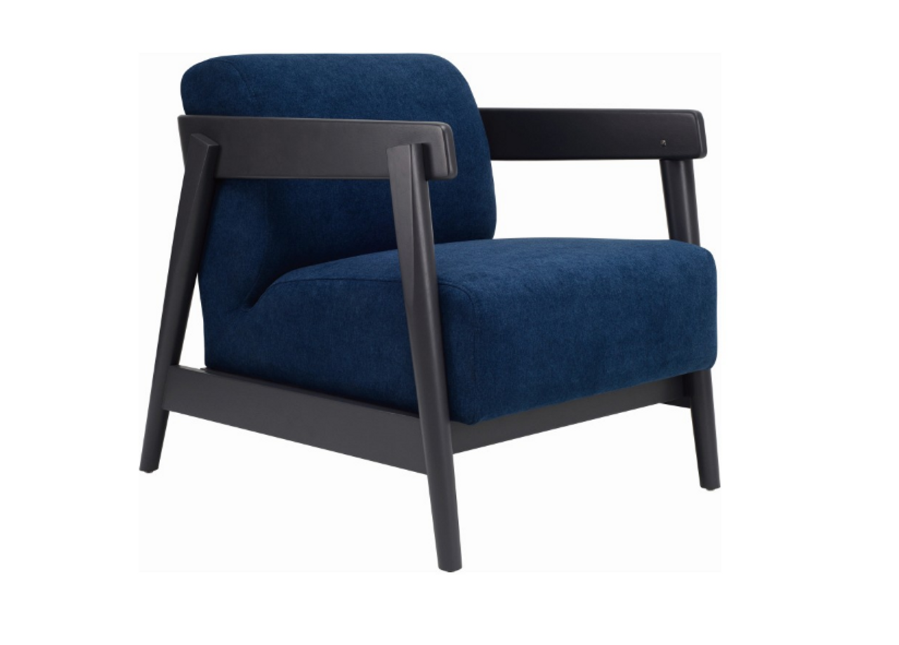 midnight blue occasional chair