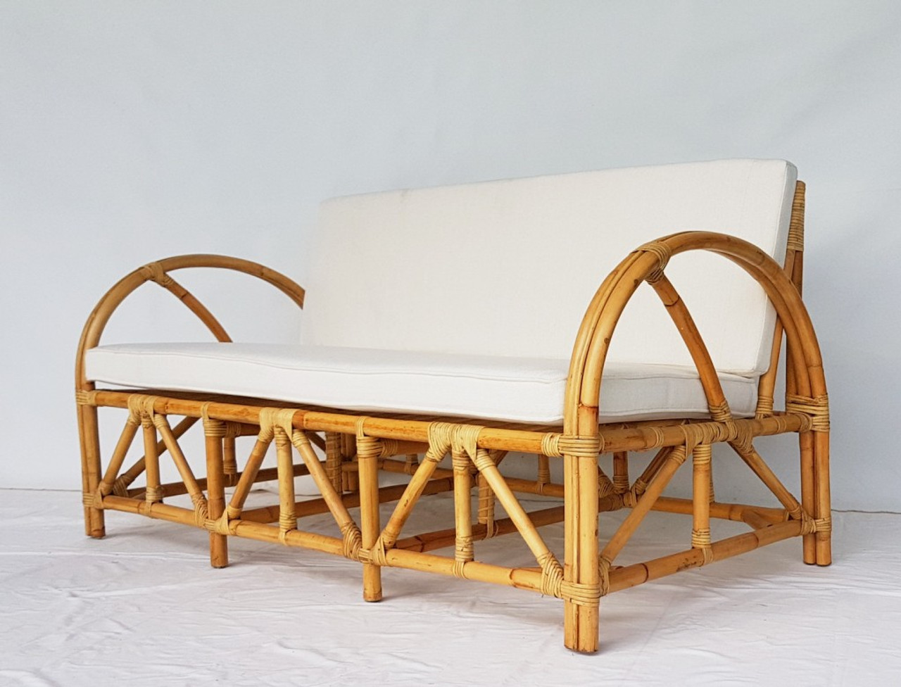 2 seater cane lounge