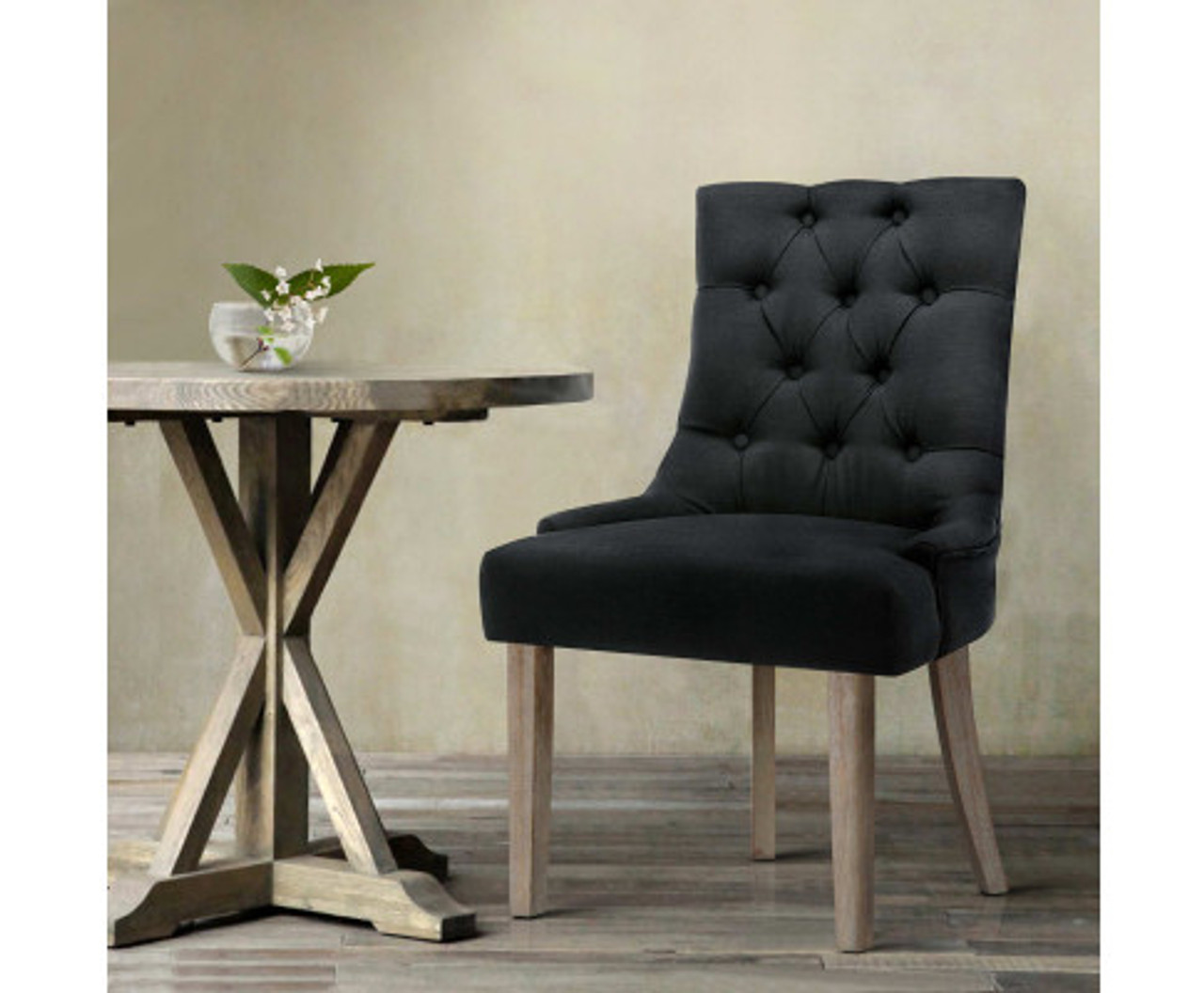 black provincial chair