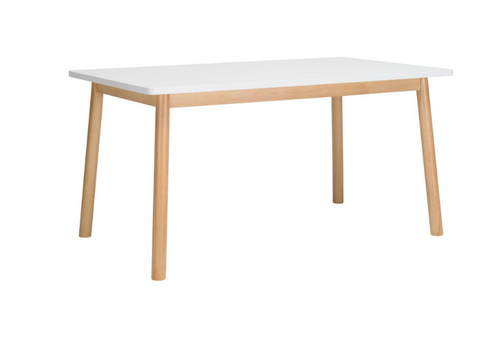 DEKEL SCANDINAVIAN  DINING TABLE - 1500(L) X 900(W) -  WHITE