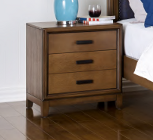 CLOVIS 2 DRAWER BEDSIDE TABLE - AS PICTURED