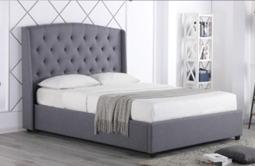 QUEEN MONTELLO  FABRIC BED - AS PICTURED