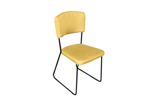 HUNT UPHOLSTERED DINING CHAIR - YELLOW