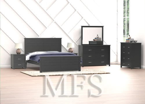 DOUBLE OR QUEEN HALIFAX (CUSTOM MADE) 3 PIECE (BEDSIDE) BEDROOM SUITE - ASSORTED COLOURS