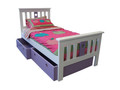 OPTIONAL: BEDHEAD AND FOOTEND CUTOUT AND MIDDLE PANEL COLOUR / PRICE EXCLUDES UNDERBED STORAGE BOXES
