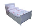 SINGLE MODERN SLEIGH BED (EXCLUDES UNDERBED TRUNDLE BED) - PRICED IN ASSORTED COLOURS (VIC ASH AND PINE OPTIONS ALSO AVAILABLE - PRICE ON APPLICATION) - CUSTOMISATION AVAILABLE