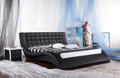 QUEEN LIAMSON (G921#) 100% LEATHER / LEATHERETTE COMBINATION BED FRAME - ASSORTED COLOURS AVAILABLE