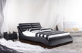 QUEEN MILLY (G965#) 100% LEATHER / LEATHERETTE COMBINATION BED - ASSORTED COLOURS