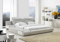 QUEEN (G989#) LEATHERETTE BED - ASSORTED COLOURS AVAILABLE