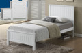 QUINCY SINGLE OR KING SINGLE 3 PIECE BEDROOM SUITE (WS-1301) WITH KADO CASE GOODS - WHITE