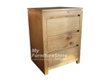 CELINE (AUSSIE MADE) FINGERGROOVE 3 DRAWER BEDSIDE TABLE  - ASSORTED COLOURS