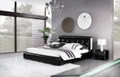 QUEEN COLLEGNO LEATHERETTE BED (A9301) - ASSORTED COLOURS - (WITH OPTIONAL UPGRADE FOR GAS LIFT UNDERBED STORAGE)