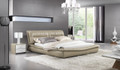 SCILLA QUEEN 3 PIECE BEDSIDE BEDROOM SUITE (WITH #155 BEDSIDES) - LEATHERETTE - ASSORTED COLOURS