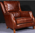 GALGANO  (2031) 1 SEATER  CHAIR  -  FULL LEATHER 