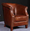 CREMONA (2037) 1 SEATER  CHAIR  -  FULL LEATHER 