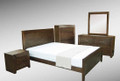 REBECCA (WD-002)  QUEEN 3 PIECE BEDSIDE BEDROOM SUITE - ESPRESSO 