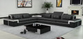 NAMBADA 6 SEATER BONDED LEATHER CHAISE LOUNGE SUITE ( MODEL- G1098) - CHOICE OF LEATHER AND ASSORTED COLOURS AVAILABLE