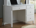 EMPRESS HARDWOOD & VENEER DESK WITH 4 DRAWERS - 798(H) x 1200(W) x 600(D) - WHITE