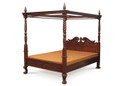 KING JEPARA 4 POSTER BED (BS400CV-KING) - MAHOGANY OR CHOCOLATE