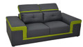 MAYOR (G8020D) 2 SEATER SOFA - CHOICE OF LEATHER AND ASSORTED COLOURS AVAILABLE